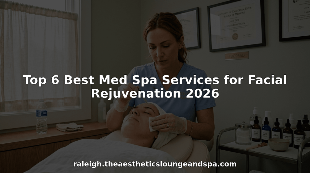 Esthetician performing facial rejuvenation in med spa