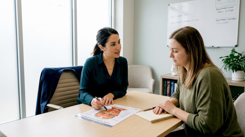 Botox consultation in medical office setting