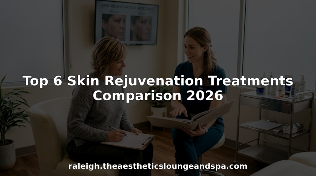 Clinician consulting patient in bright aesthetics clinic