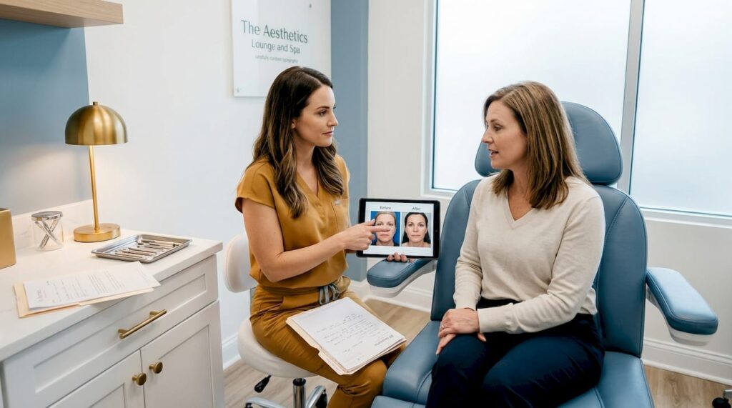 Consultation in modern Raleigh medspa clinic